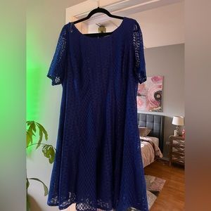 Blue lace style dress